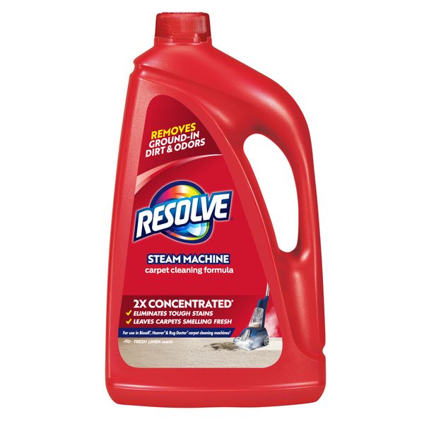 Resolve Professional Steam Carpet Cleaner Solution Shampoo, 96oz, 2X Concentrate, Safe for Bissell, Hoover & Rug Doctor, Carpet Cleaner, Carpet Cleaner Solution