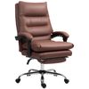 Microfibre Massage Office Chair with Heat, Reclining, Coffee