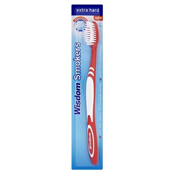5x Wisdom Smokers Extra Hard Brush Toothbrush (Previously Addis) by Wisdom