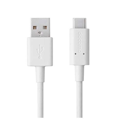 Docomo Genuine Product USB Cable A to C 02 / 3.9 ft (1.0 m) Charging & Data Transfer Compatible Type-C Cable White (AHD59226)
