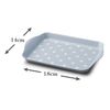 Zeal Mini Serving Tray, Dotty Design 18cm x 14cm Duck Egg Blue