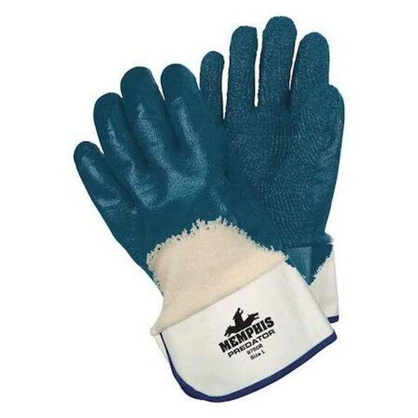 Mcr Safety 9760R 11" Chemical Resistant Gloves, Nitrile, L, 12Pk