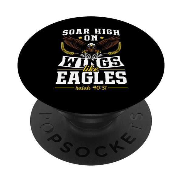 Soar High On Wings Like Eagles Patriotic Christian Easter PopSockets Swappable PopGrip