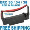(72) EPSON ERC 30 / 34 / 38 COMPATIBLE BLACK & RED INK POS PRINTER RIBBONS *NEW*
