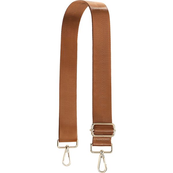 MESU Wide Purse Strap Adjustable Replacement Crossbody Shoulder Bag Brown
