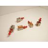 5X Pack Maintained 6 Pins 8 w/Legs Push Button Power Switch Red Reset KXW Lock