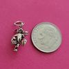 Sterling Silver Easter Egg Basket Bunny Rabbit 3D Charm Pendant 925 USA New