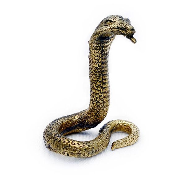 Vietguild's Snake Bronze Figurine Statue Amulet