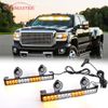 2 in 1 LED Strobe Light Bar Emergency Warning Hazard Traffic Advisor Amber/White