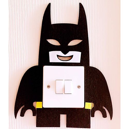 London Golden Swan 3D Lego Batman Light Switch Wall Sticker, Must Have For All Batman Fans! Premium Quality Felt Material! Kids Children Bedroom Nursery Decor!