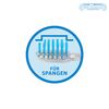 Emmi-dent Platinum 4-Pin Braces Bristle-Head Attachments - Electric Toothbrush Replacement Heads. Cleans with Ultrasound Waves. (Braces 2 Pack)
