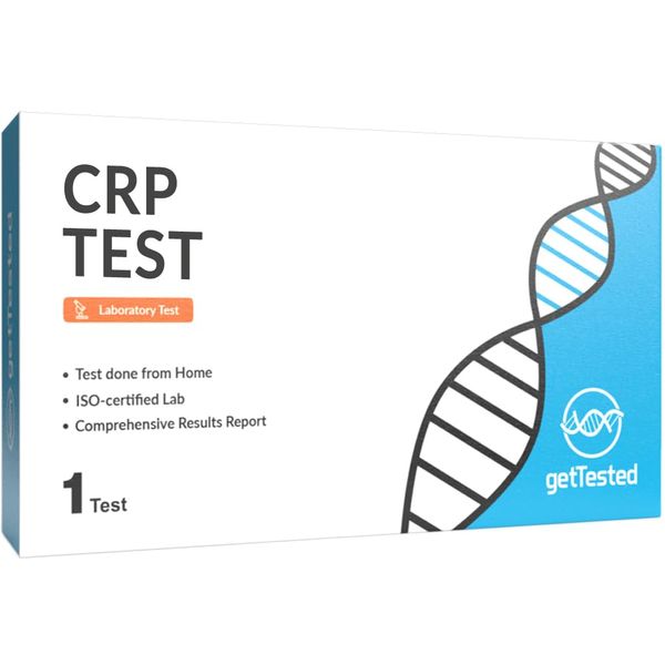GetTested CRP Test | Inflammation Indicator | Lab-Analyzed Sample | Home Collection Kit | Digital Results