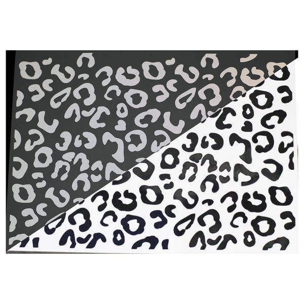 Safe-Tee 'LEOPARD PRINT' A4 Sheet - Reflective Helmet Stickers - 7 Colours (Silver/White)