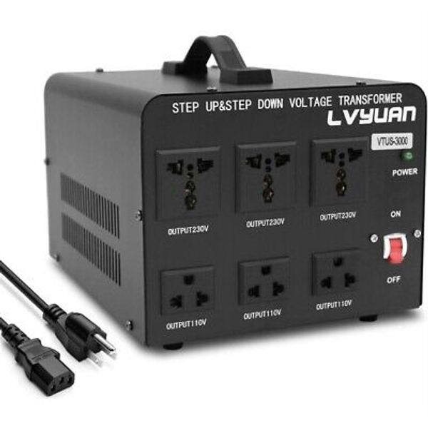 LVYUAN 3000 Watt Voltage Converter Transformer Power Converter