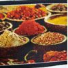 PRINTED NYLON KITCHEN RUG (nonskid back) (18" x 30") SPICES, rectangle, Borders