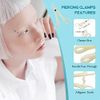 Disposable Piercing Clamps - WZPB 25Pcs Body Piercing Clamps Disposable Piercing Forceps Professional Septum Forceps Clamps, Plastic Piercing Clamps Set for Ear Nose Lip Belly Piercing Supplies