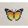 Monarch Butterfly - Black/Yellow - Embroidered Iron on Patch