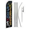 Tattoos & Piercings Swooper Advertising Flag & Pole Kit