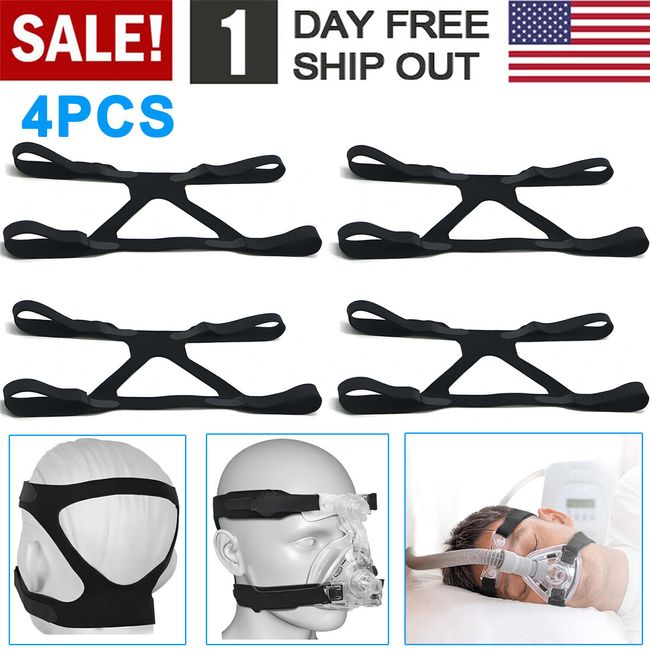 4 Pack Universal Replacement Headgear for ResMed Mirage Series Full CPAP Mask US