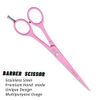 Pink Professional Barber Hairdressing Scissors THINNING Hair Cutting Shears Set+ CASE (Pink Scissors 6.5")