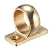 Zoo Hardware Quality Solid Sash Window Eye Ring Pull Lift + Screws (Polished Brass)