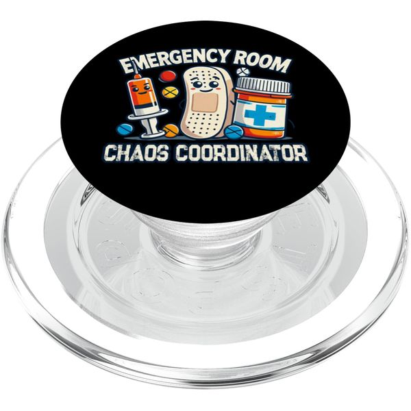 Emergency Room Chaos Coordinator ER Tech PopSockets PopGrip for MagSafe