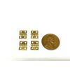 10 Pieces Gold 8mm x 10mm SMALL miniature hinges Doll House TINY HINGE  micro E7