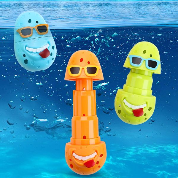 Set of 3 Pool Diving Toys for Kids, Fun Clown Eggs Diving Stick Pool Toys for Kids, Perfect for Boys and Girls Pool Parties Games Time!