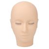 Eyelash Mannequin Head, Silicone 3 Layers High Density Eyelash Practice Head For Salon