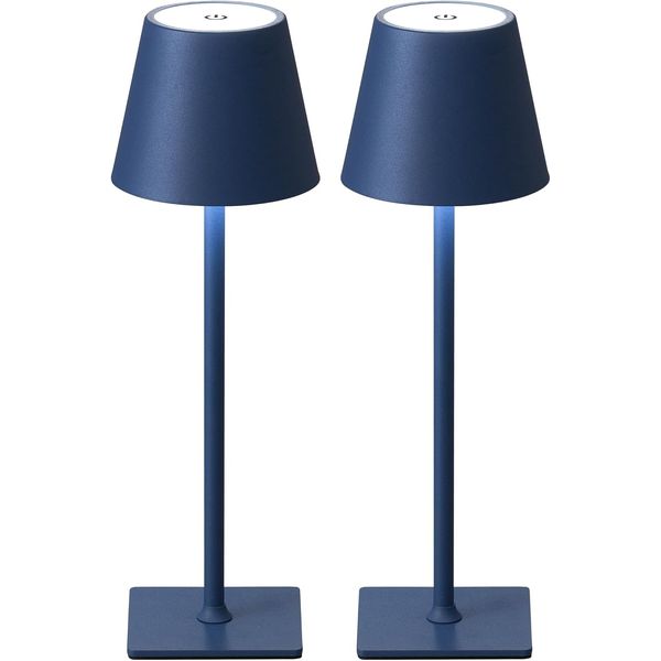 2 Pack Cordless Table Lamp,Portable LED Desk Lamp, 5000Mah Battery Operated, 3 C