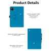 Protective Case for DOOGEE U11 11inch Tablet Android 14 Tablet with Hand Strap & Stand& Anti-Drop Feature - Sleek and Simple Design,Lightblue