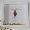 Personalised graduation gift - 8X8 inch box framed print
