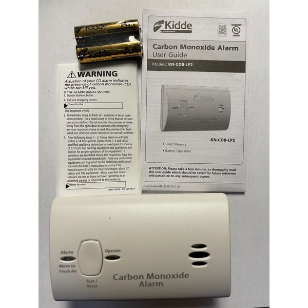 Kidde 9CO5-LP2 Battery Powered Carbon Monoxide Alarm