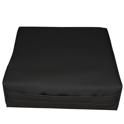 Rehabilitation Advantage Body Positioning Black Square Bolster 12 Inch x 12 Inch x 3 Inch