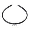4 pcs Plastic Headband, Black Headbands Thin Teeth Skinny Hairbands, Soft Non Slip Outdoor Sports Hair Bands for Mens Women's Girls (8mm Wide)