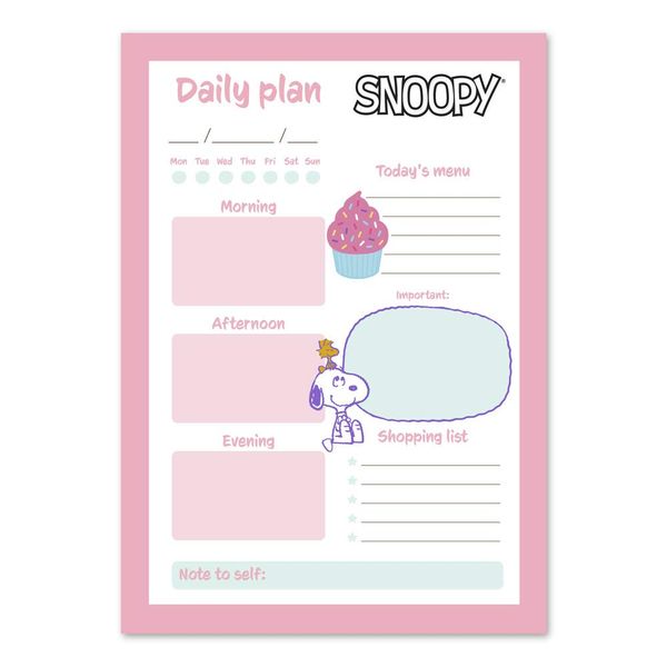 Grupo Erik Snoopy Daily Planner A5 | Desk Calendar | Family Calendar | 54 Tear Off Pages | Desk Planner | Organiser Planner | Snoopy Gifts | Snoopy Calendar