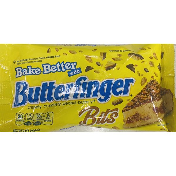 BUTTERFINGER BITS Premium Baking Chips 8 oz Bag - BAKE BETTER