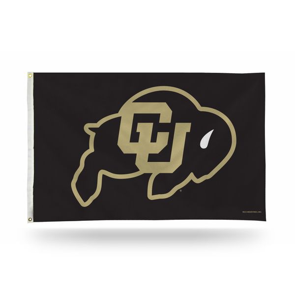 Rico Industries NCAA Single Sided Banner Flag with Grommets Colorado Buffaloes Team Color 3' x 5'