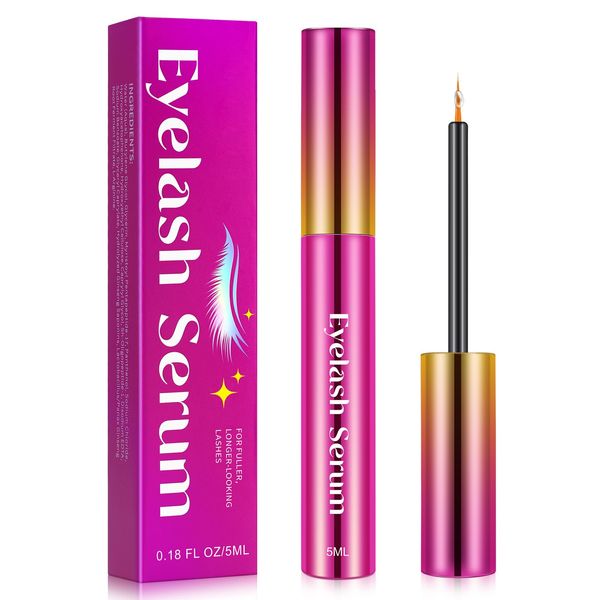 Lash Serum - 5ml Rapid Eyelash Growth Serum,Lash Enhancing Serum for Eyelash Growth Thickness,Boost Thicker, Fuller, and Longer Lashes