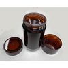 Amber Brown Plastic Deodorant Containers - New & Empty 2.5 Oz, BPA Free, Twist-up, Bottom-Fill, Cylinder Shape (12)