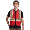A-KSAFETY Red High Vis Vest