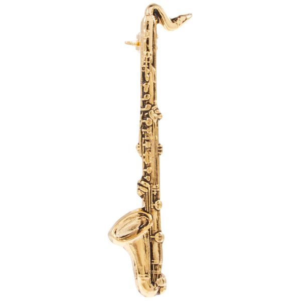 Nakano MM-80P/BCL/G Standard Brooch, Bass Clarinet, Gold,