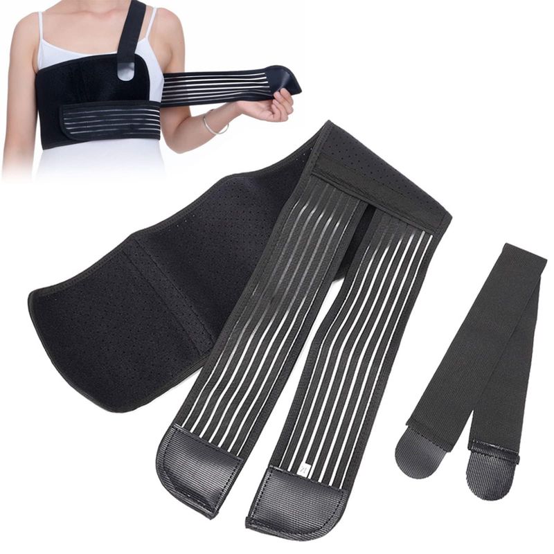 Agatige Rib Brace Broken Rib Belt, Adjustable Elastic Rib Support Brace ...
