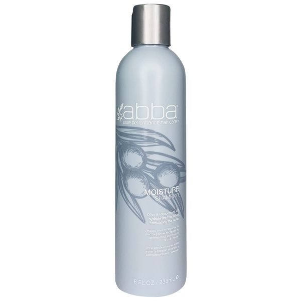 ABBA Moisture Shampoo, Olive & Peppermint Oil, 8 Fl Oz