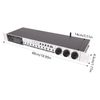 Metal Audio Processor Mixer 25W 110V Vocal Effects Processor with Bluetooth Professional Anti-howling Audio Processor for Home Performance (Silver)