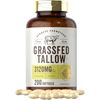 Grass Fed Beef Tallow 3120mg | 200 Softgels | Non-GMO | by Herbage Farmstead