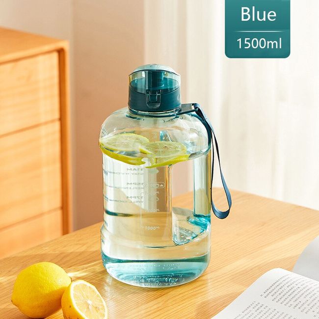 New 2.2L Gym Water Bottle BPA Free Large Sport Training Camping Drink Kettle