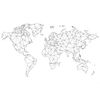 Poster World Map Polygon with Accessory Item