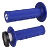 Odi V2 Half Waffle MX Lock On Grips Blue H36HWU