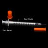 COTOM 1ml with 30Ga 8mm Plastic Pipette，Individually Packed (100PCS)